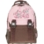 4er SET ELEPHANT FLORA Trolley Schultrolley + Sporttasche + Mäppchen + Regenschutz / Rucksacktrolley / Rosa BRAUN - 