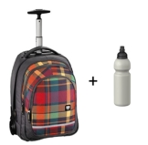 All Out Schultrolley BOLTON mit Trinkflasche - versch. Farben (Woody Orange) -