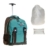 ELEPHANT Schultrolley Schulrucksack Trolley + Regenhülle BUTTERFLY Flower Türkis - 