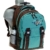 ELEPHANT Schultrolley Schulrucksack Trolley + Regenhülle BUTTERFLY Flower Türkis - 