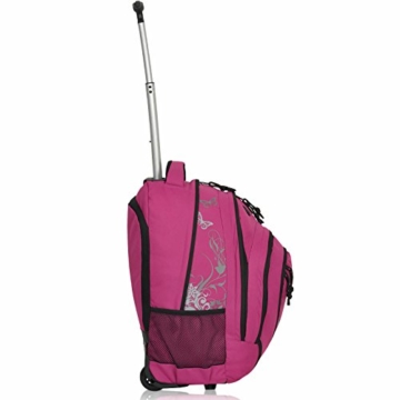 FABRIZIO Schultrolley Papillon Butterfly 33 Liter Azalea Pink - 