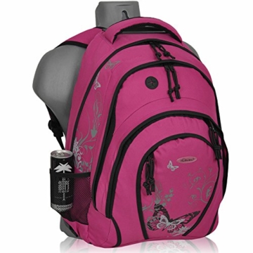 FABRIZIO Schultrolley Papillon Butterfly 33 Liter Azalea Pink - 
