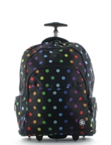Franky Rucksacktrolley 16 Zoll Laptopfach Stern-Colordots -
