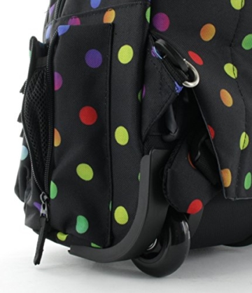 Franky Rucksacktrolley 16 Zoll Laptopfach Stern-Colordots - 