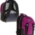 MEGA SET Trolley ELEPHANT Schultrolley Schulrucksack Ranzen + Sporttasche + Federmäppchen + Mäppchen + Trinkflasche + Regenschutz Butterfly MAGENTA - 