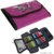 MEGA SET Trolley ELEPHANT Schultrolley Schulrucksack Ranzen + Sporttasche + Federmäppchen + Mäppchen + Trinkflasche + Regenschutz Butterfly MAGENTA - 