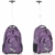Schultrolley BESTWAY Schulrucksack Trolley FLOWER und Butterfly 33 Liter Farbauswahl (Papillon Lila ( Lila )) - 