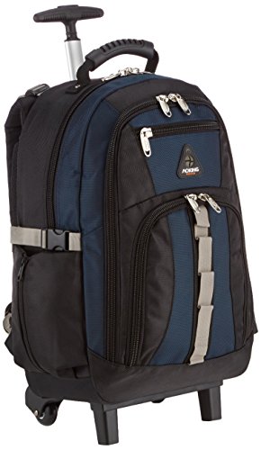 Schultrolley Rucksack Trolley Schulrucksack Ranzen verschiedene Farben (schwarz-blau) -