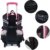 Schultrolleys Mädchen,Coofit Trolley Rucksa Kindertrolley Schultrolley Trolley Rucksack mit Rollen Rucksacktrolley Schulrucksack Schulranzen Trolley Tasche (Schwarz mit Blau) (Schwarz mit Rose) - 4