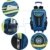 Trolley Rucksack, Coofit Schultrolley Schulrucksack Trolley Kinder Schulranzen Trolley Kinderkoffer Trolley Tasche für Mädchen Jungen (Coofit Blau) - 4